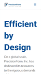 Mobile Screenshot of precisionform.com